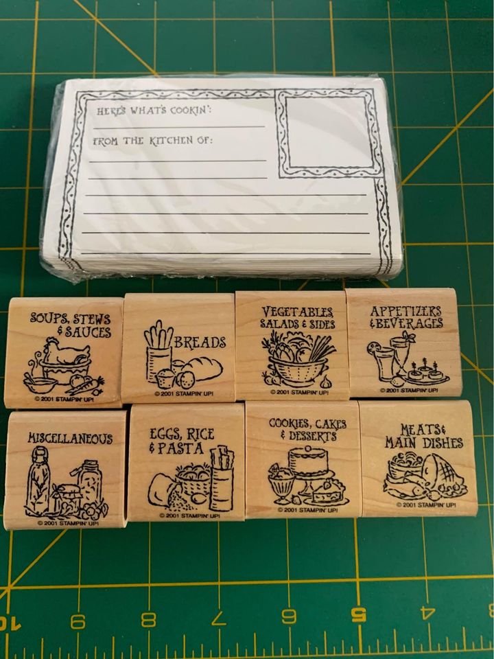 Stampin up Bon Appetit Rubber Stamps Set