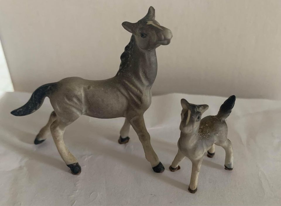 Vintage Horse and Foal Bone China Figure Set