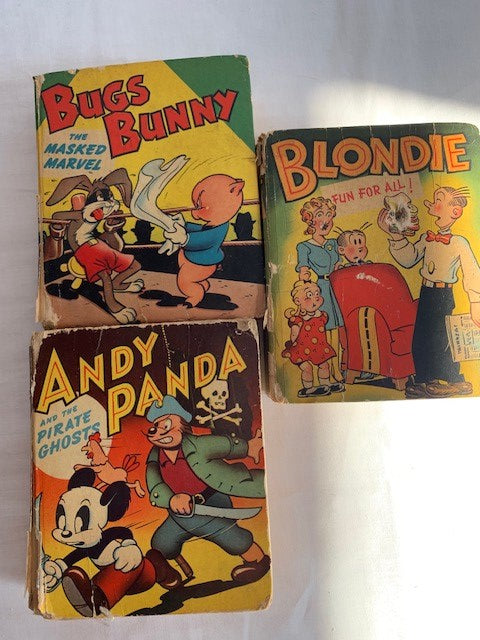 Vintage The Better Little Book Andy Panda, Bugs Bunny & Blondie set