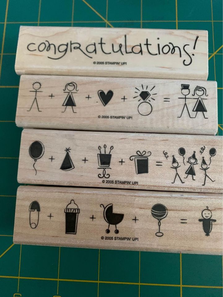 Stampin up It All Adds Up Rubber Stamp Set