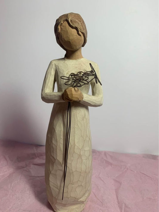 Willow Tree Figurine Grateful 26147 Hand Carved Inspirational Art