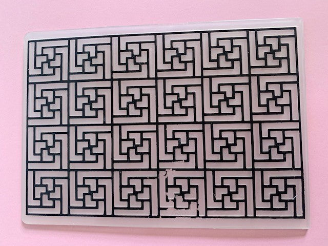 Maze Embossing Folder