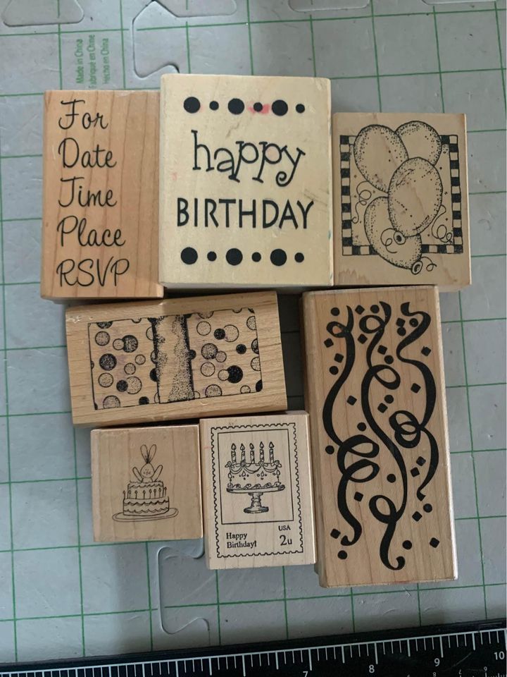 Party Rubber Stamp Set #39