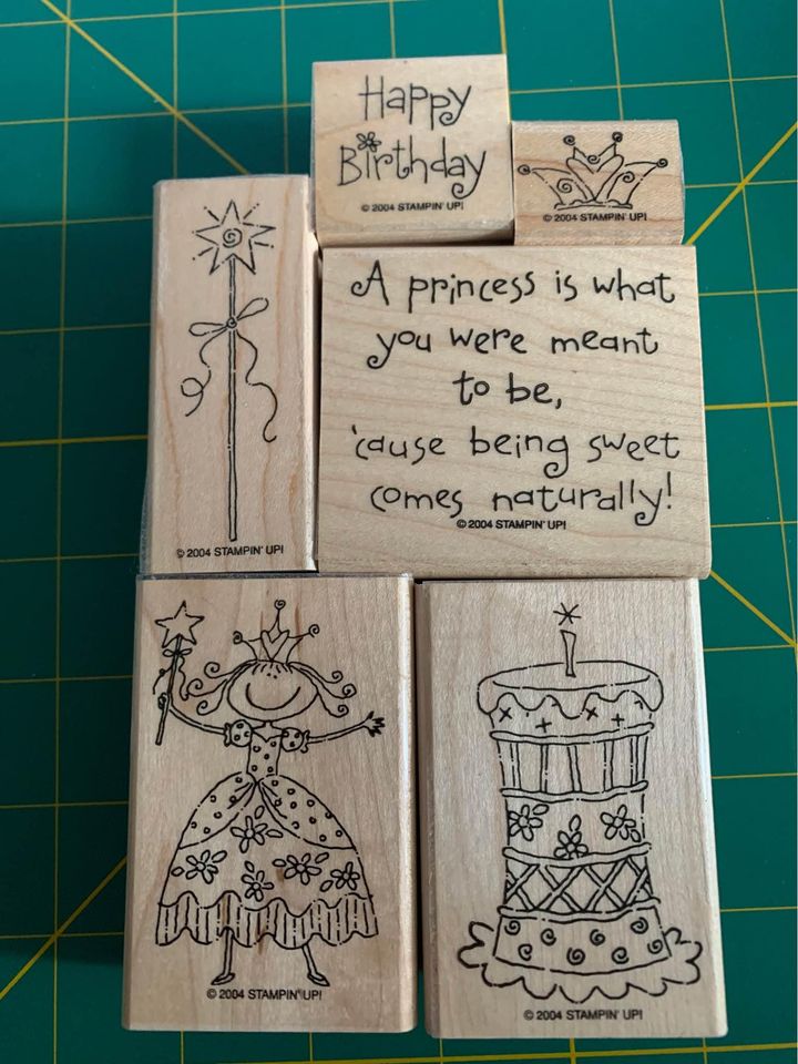 Stampin up Pretty Princess Rubber Stamp Set