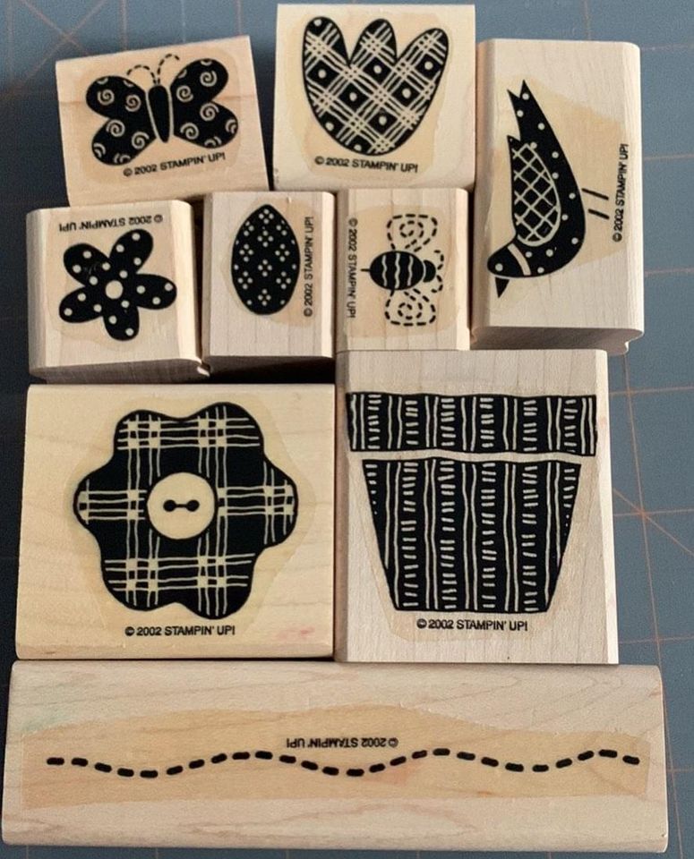 Stampin up flowers & friends rubber stamp set