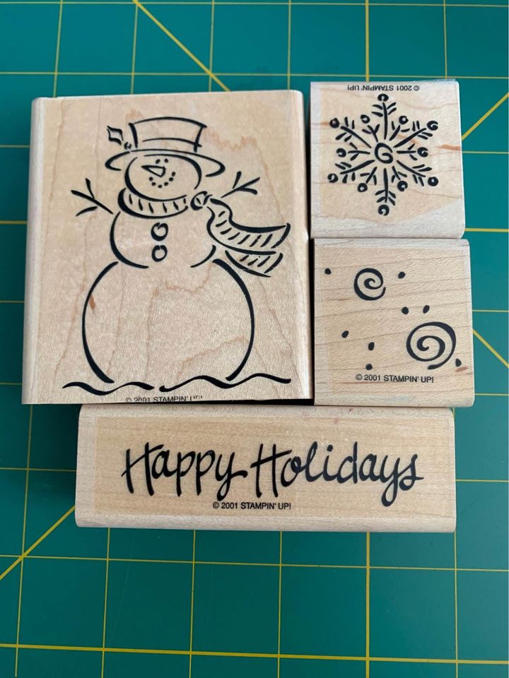 Stampin Up Frosty Rubber Stamp Set