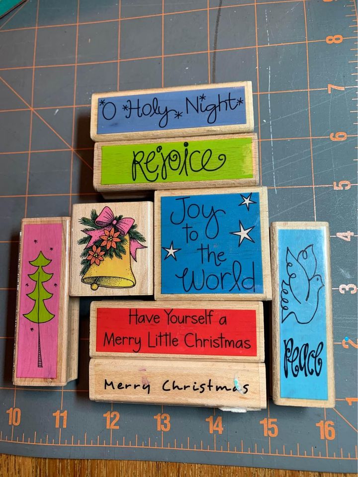 Christmas rubber stamp set #1