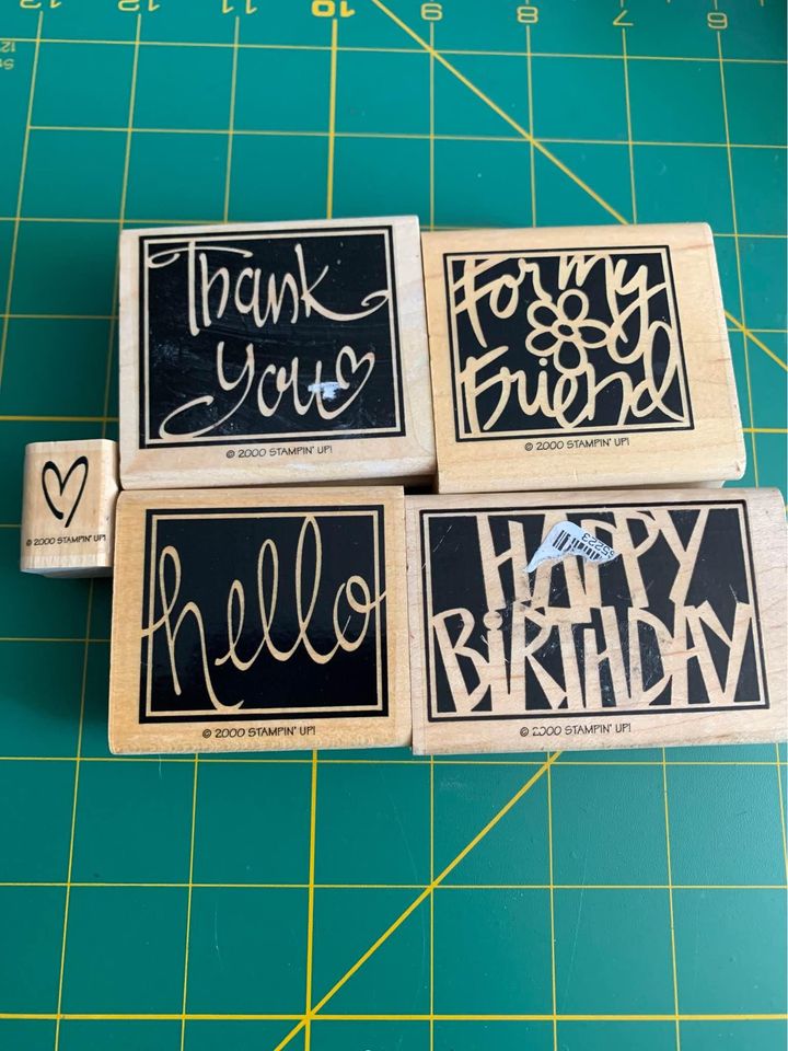 Stampin up Vivid Greetings Rubber Stamp Set