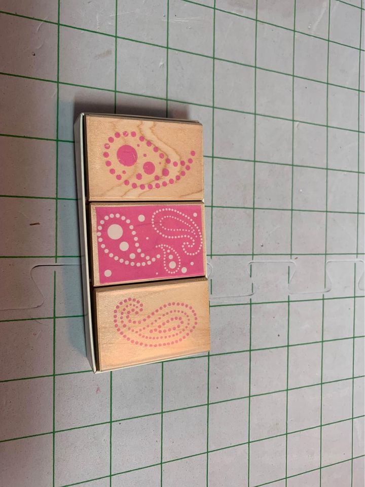 Hero Arts Paisley Prints rubber stamp set #4