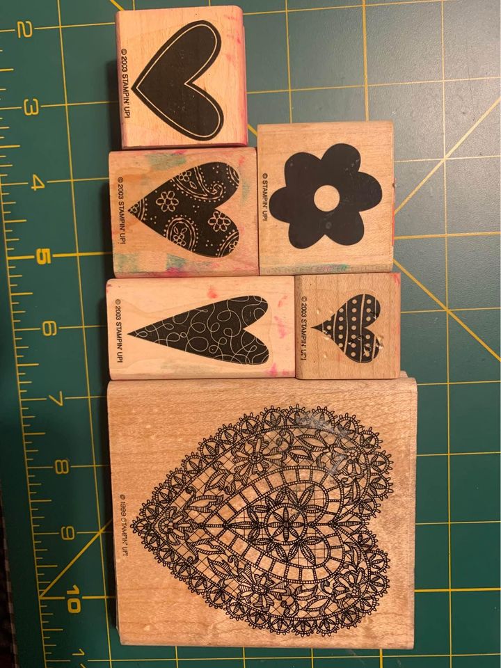 Stampin Up Hearts Rubber Stamps #3