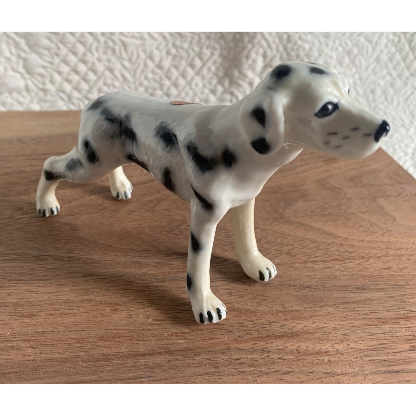 Vintage Dalmatian Dog Bone China Taiwan Figure