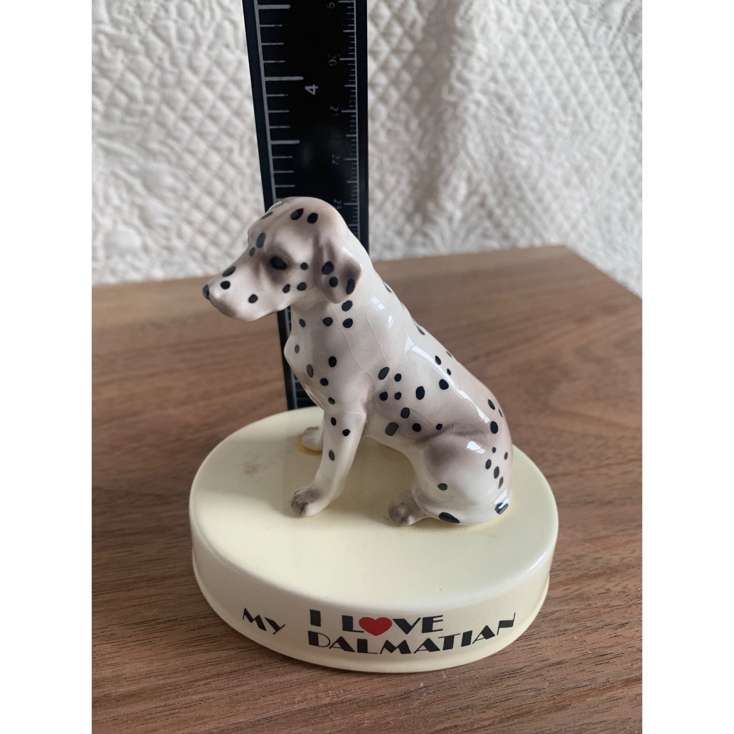 Vintage I Love My Dalmatian on a White Base by George Good Japan