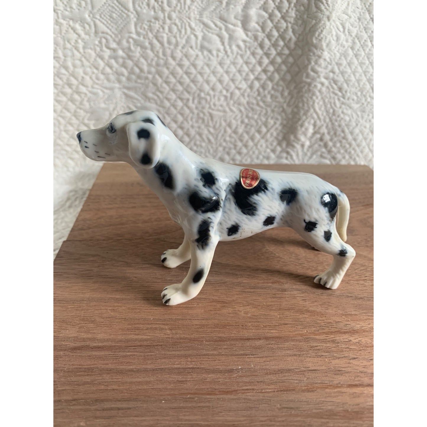 Vintage Dalmatian Dog Bone China Taiwan Figure