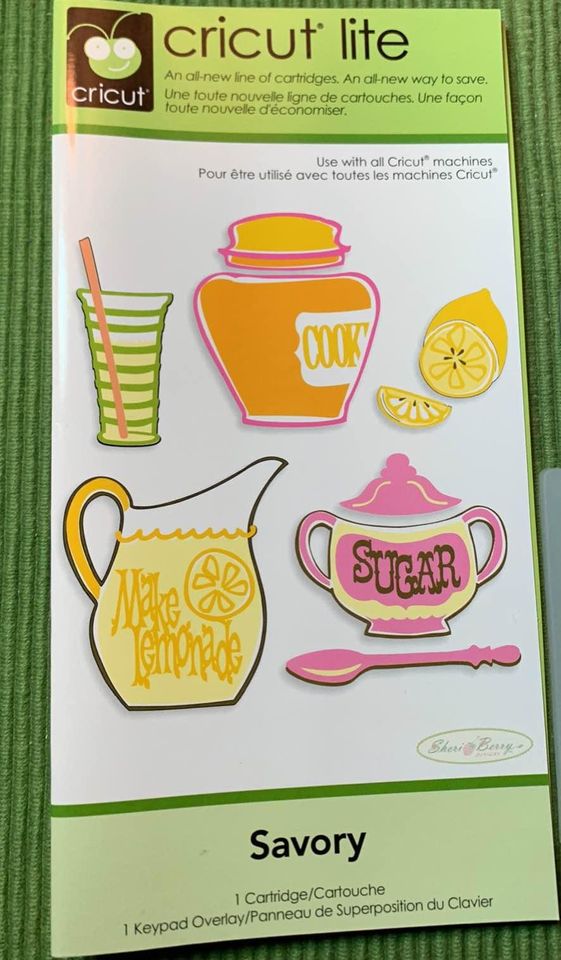 Cricut savory cartridge set