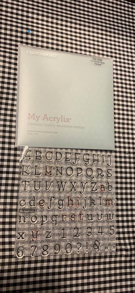 You Are My Happy Alphabet My Acrylix Close To My Heart Cling Stamp Set