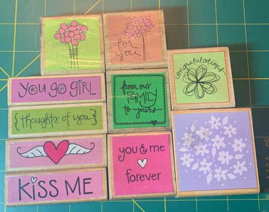 You Go Girl Rubber Stamps Set #21