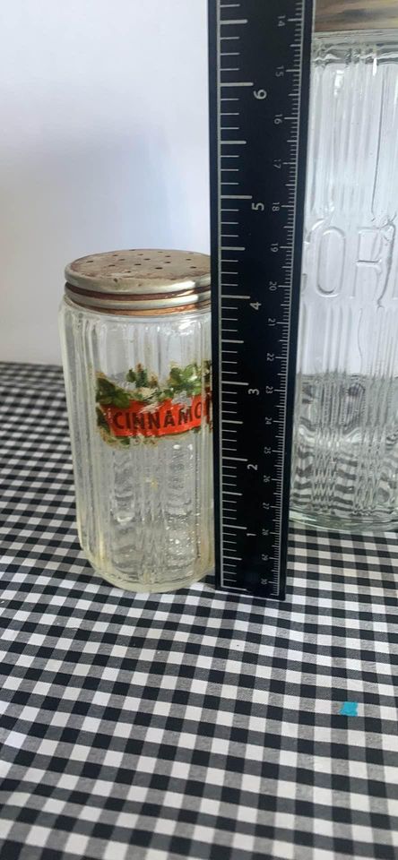 Vintage Hooiser Coffee Tea Spice Jars Set