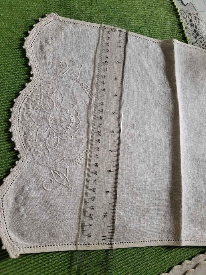 Vintage Embroidered & Cutwork Doilies Set Of 3 #9m