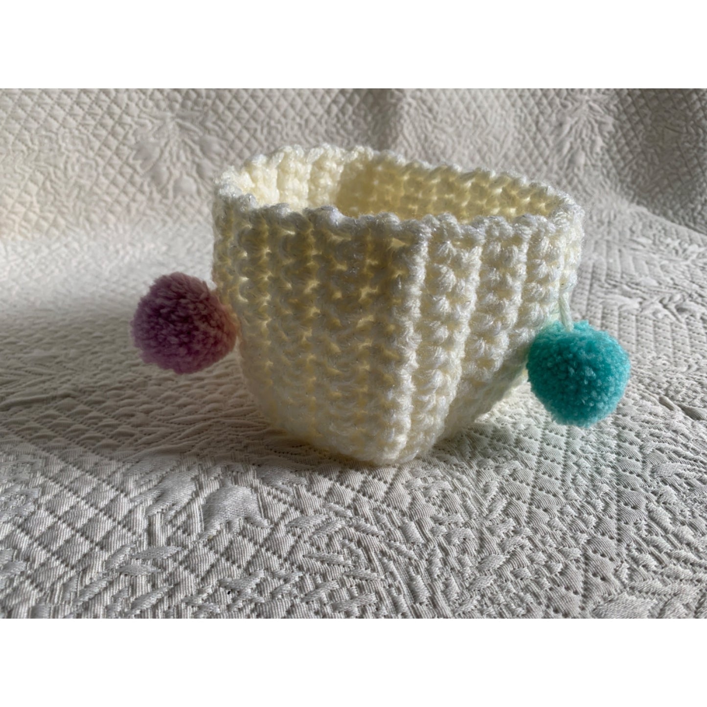 Handmade Pom-pom Crocheted Child headband