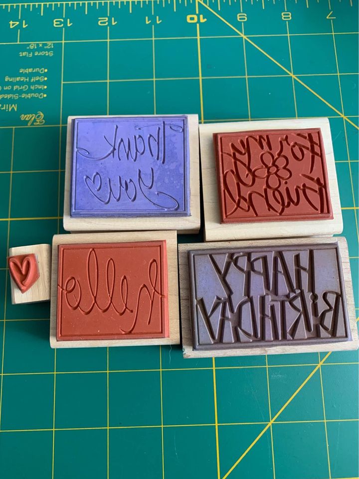 Stampin up Vivid Greetings Rubber Stamp Set