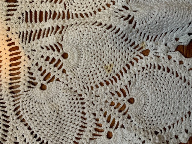 Vintage Crocheted Runner Doily #43