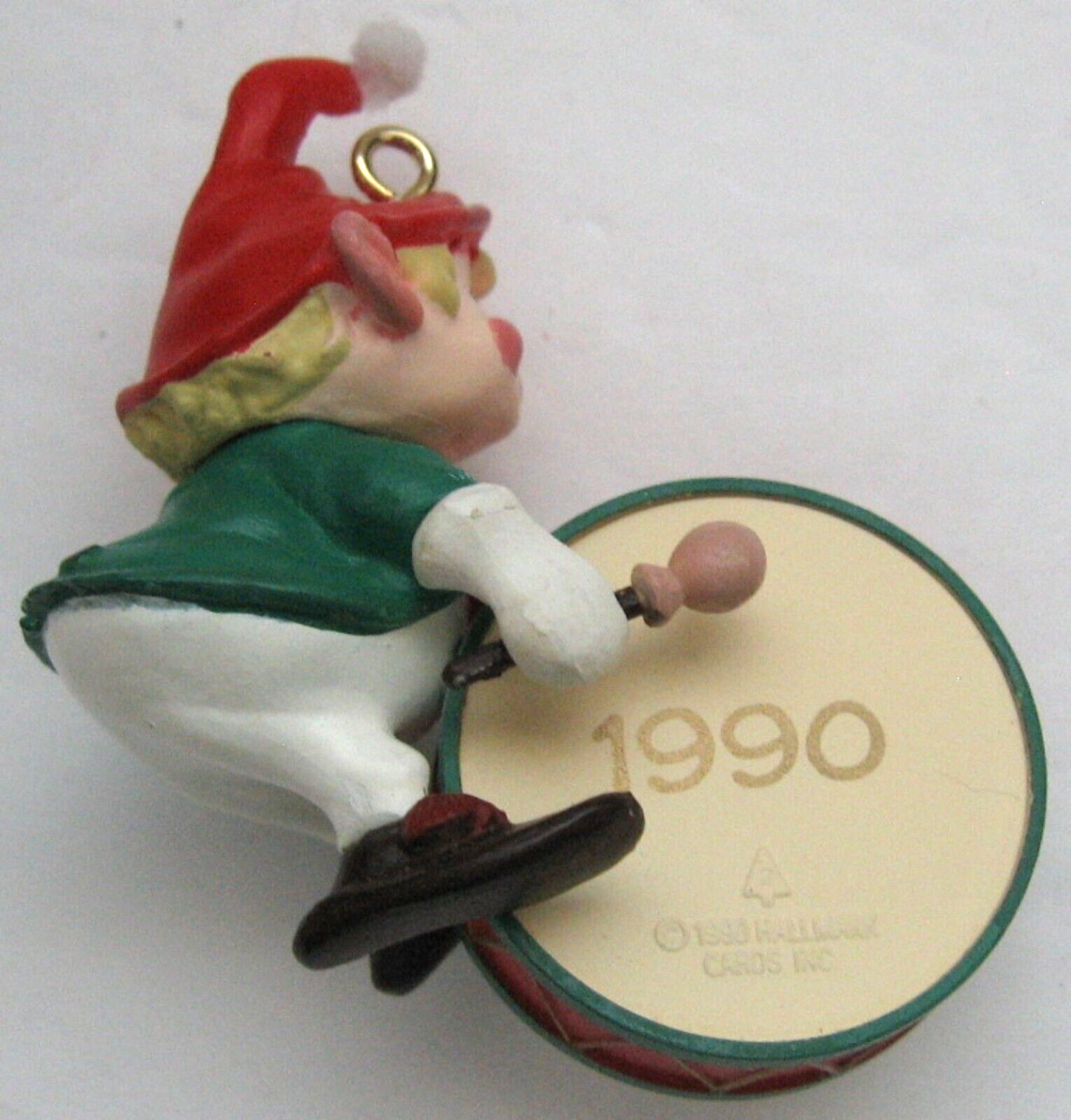 Hallmark Keepsake Hark It's Herald Elf Drum Ornament 1990