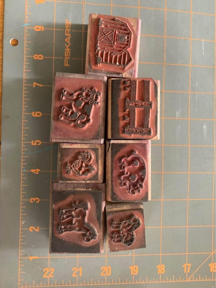 Stampin Up Farm Fun Rubber Stamp Set