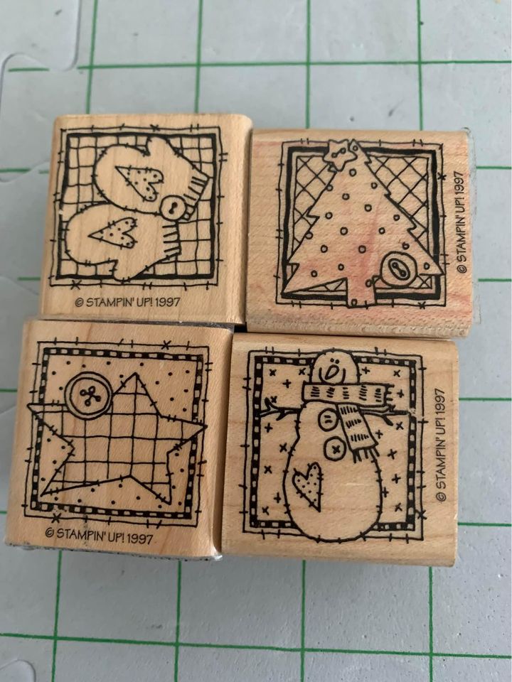 Stampin Up Winter Patches rubber stamp set