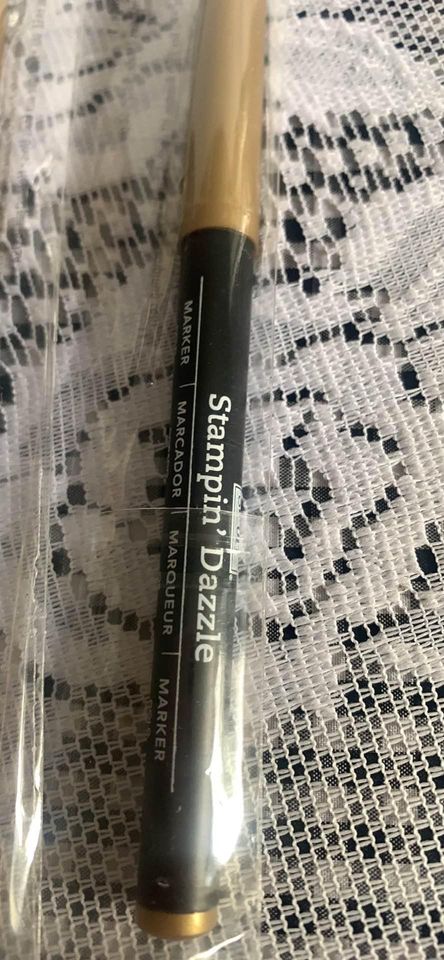 Stampin Up Dazzle Gold Marker Set of 3 - New