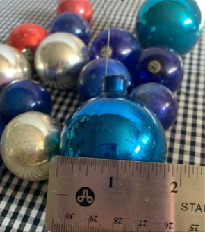 Vintage Glass ornaments set of 14 #3s