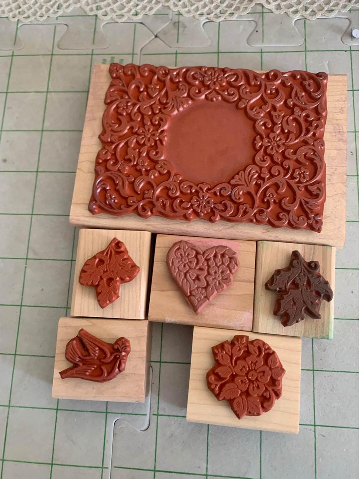 Stampin Up Victorian Frame Rubber Stamp Set