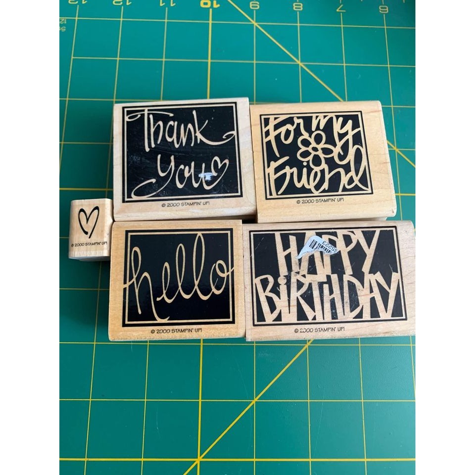 Stampin up Vivid Greetings Rubber Stamp Set