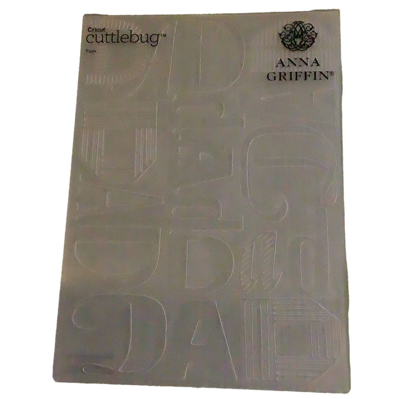 Anna Griffin Type Embossing Folder