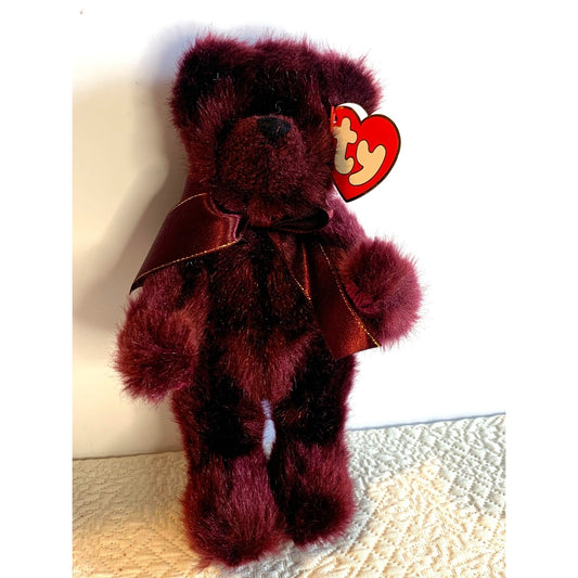 TY Beargundy Bear with tag