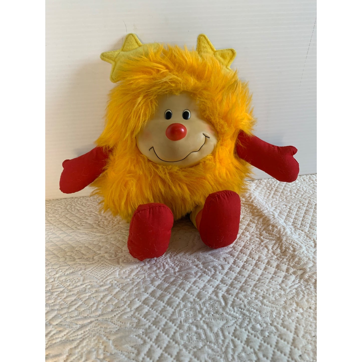 Vintage Plush Rainbow Brite Yellow Star Bright Sprite Hallmark Mattel 1983