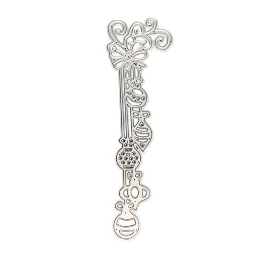 Decorative Metal Bookmark With Intricate Designs Die Cut