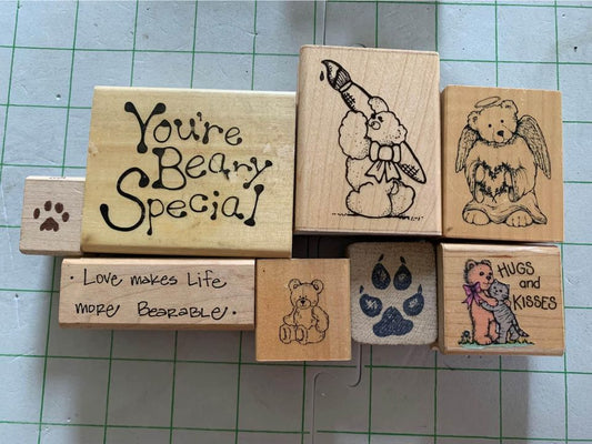 You’re Beary Special Rubber Stamp Set #36