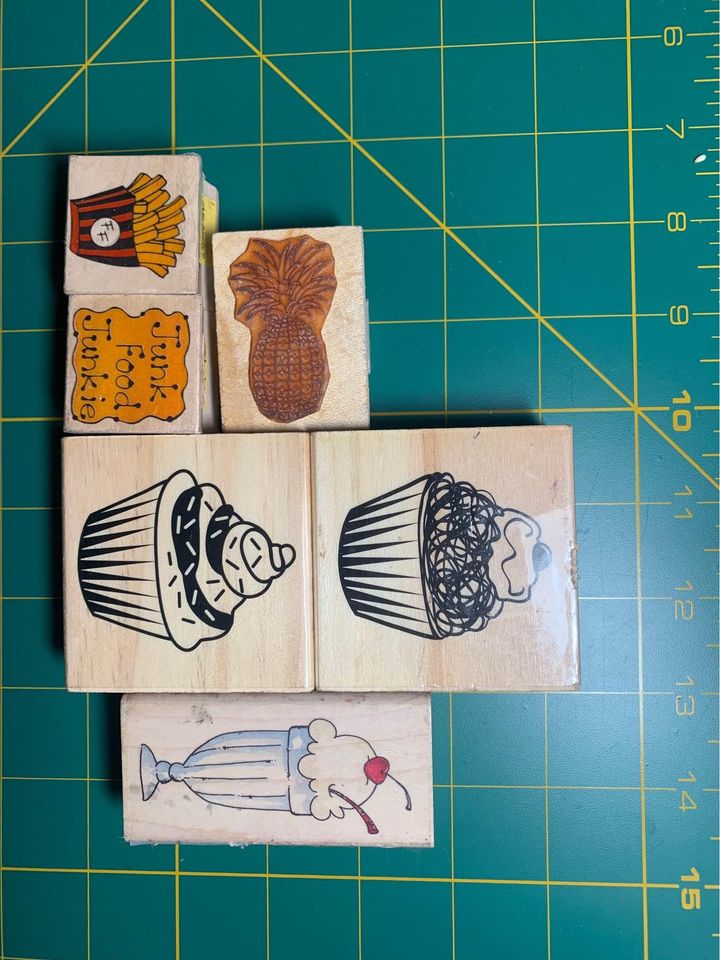 Junk food Junkie Rubber Stamp Set #25