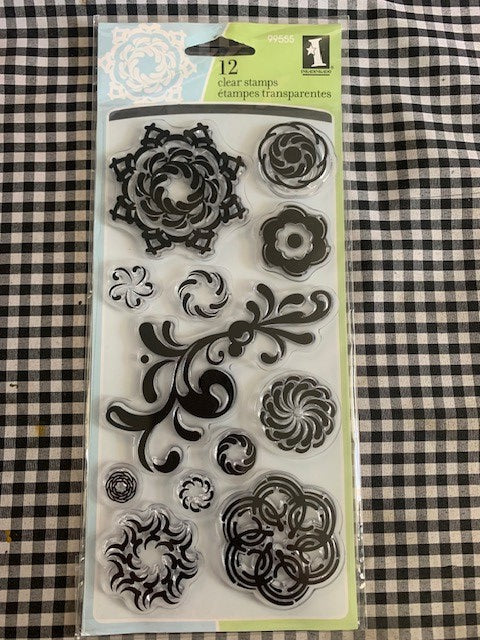 Indakinkado Circle Graphs cling stamp set - New