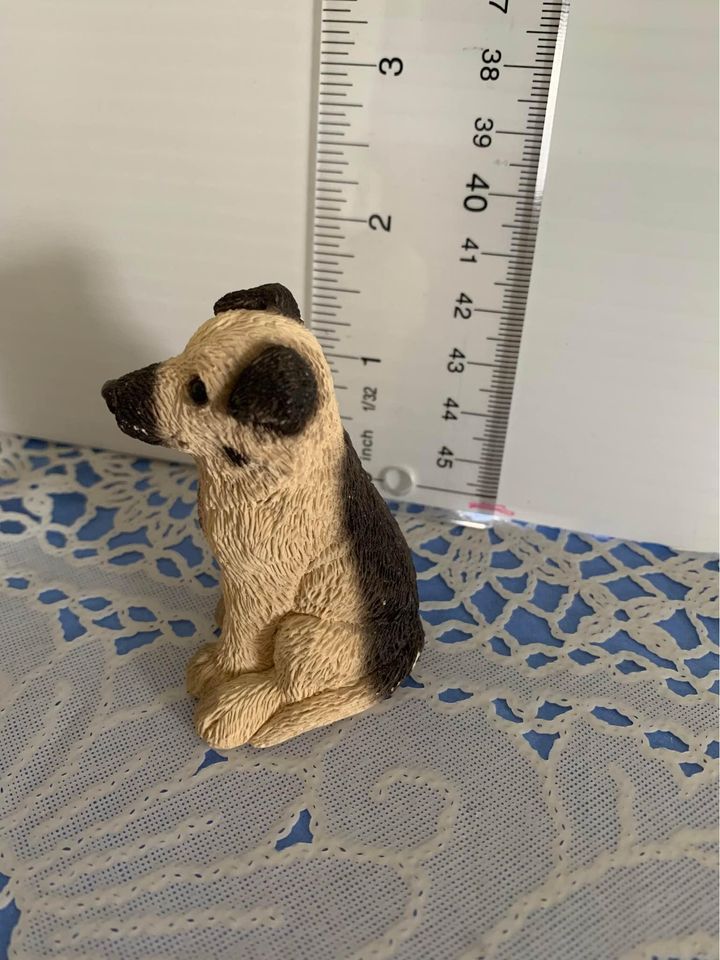 Stone Critter German Shepard Dog Figure 2.5 inch tall