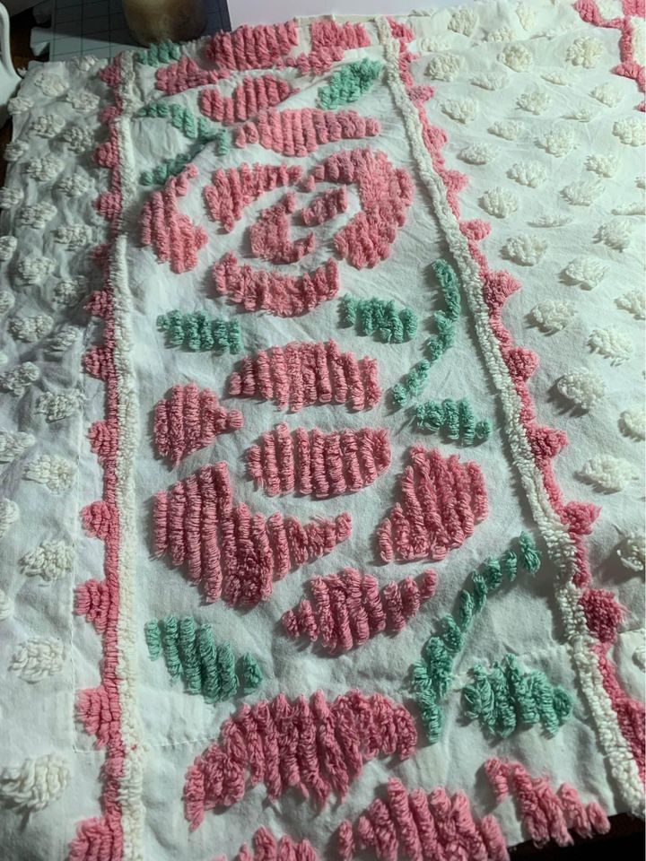 Vintage Chenille Pillow Sham