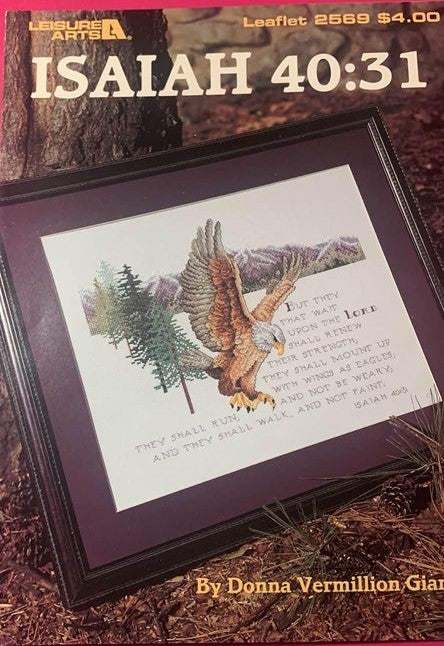 Leisure Arts Isaiah 40:31 Cross Stitch Design Book