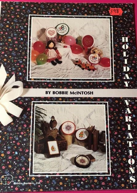 Holiday Variations Cross Stitch Design Book Bobbie McIntosh