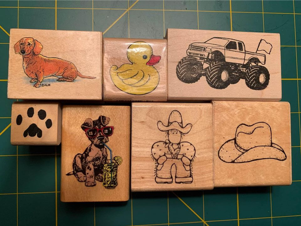 Boys Rubber Stamp Set #25