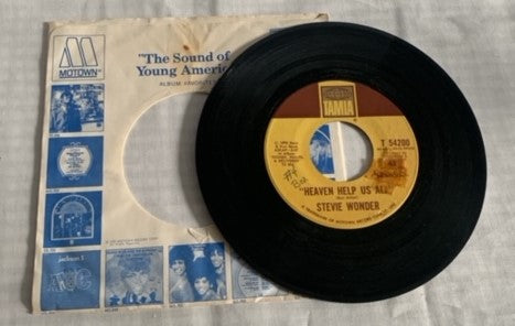 Stevie Wonder - Heaven help us all & I gotta have a song 45 record