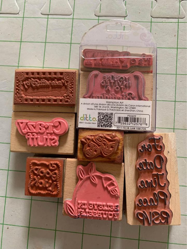 Crazy Stuff And Party Rubber Stamp Set #20