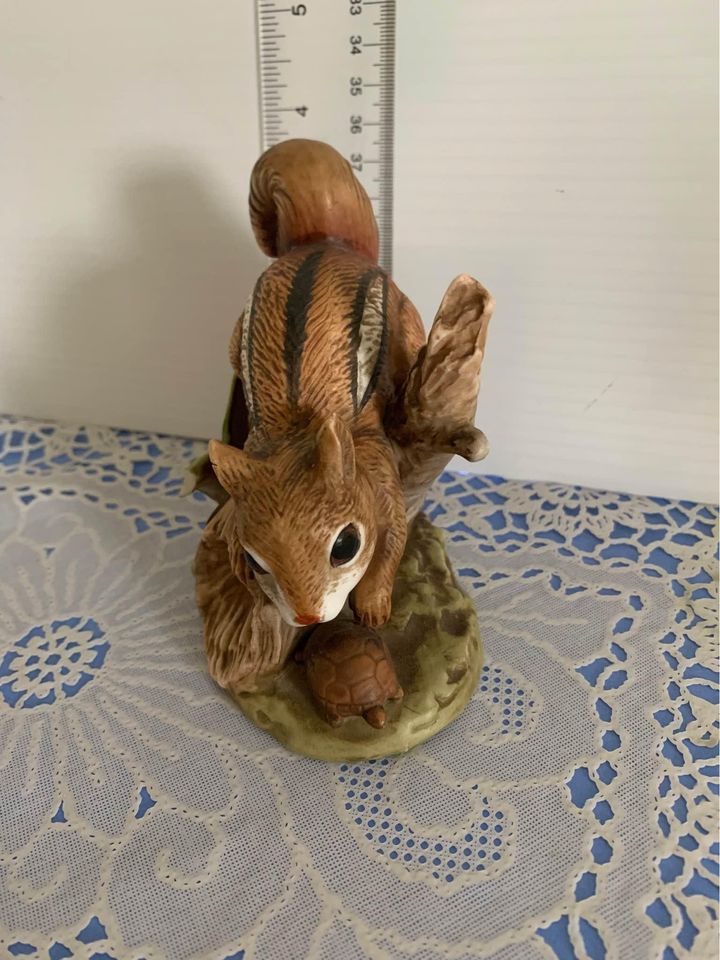 Chipmunk Porcelain Figure 4”