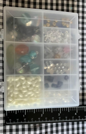 Beads for Jewelry Making in Plastic 2 Sided Storage Case #4