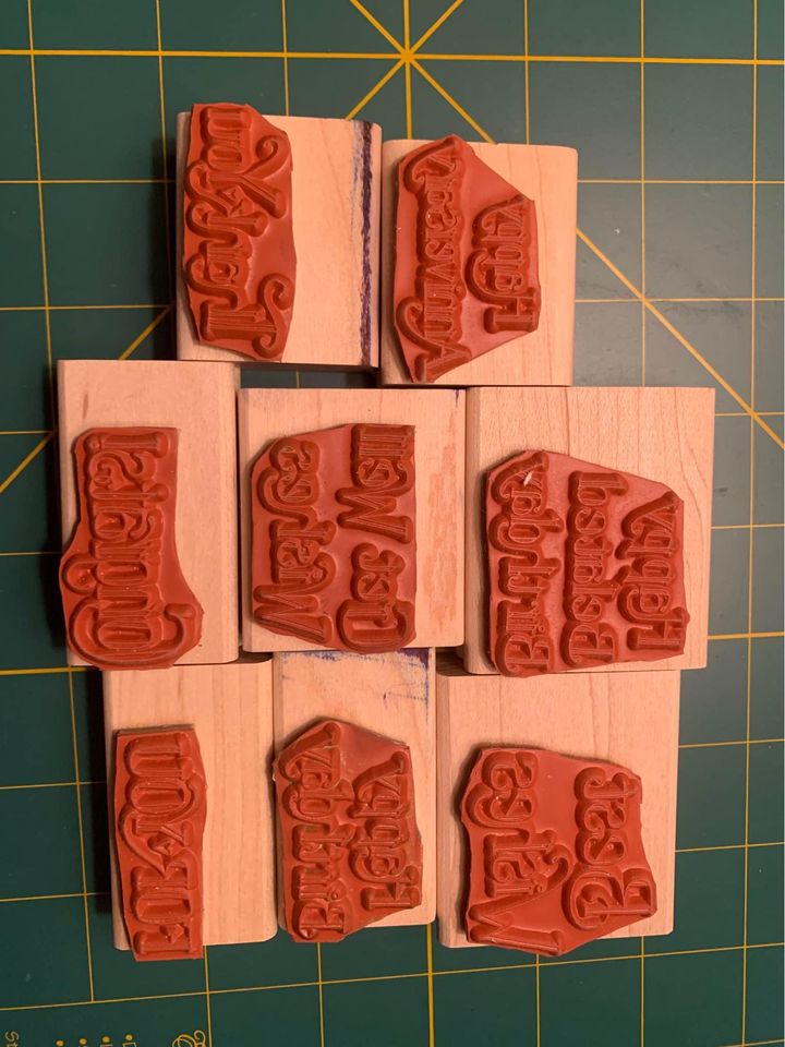 Stampin up Favorite Greetings Rubber Stamp Set