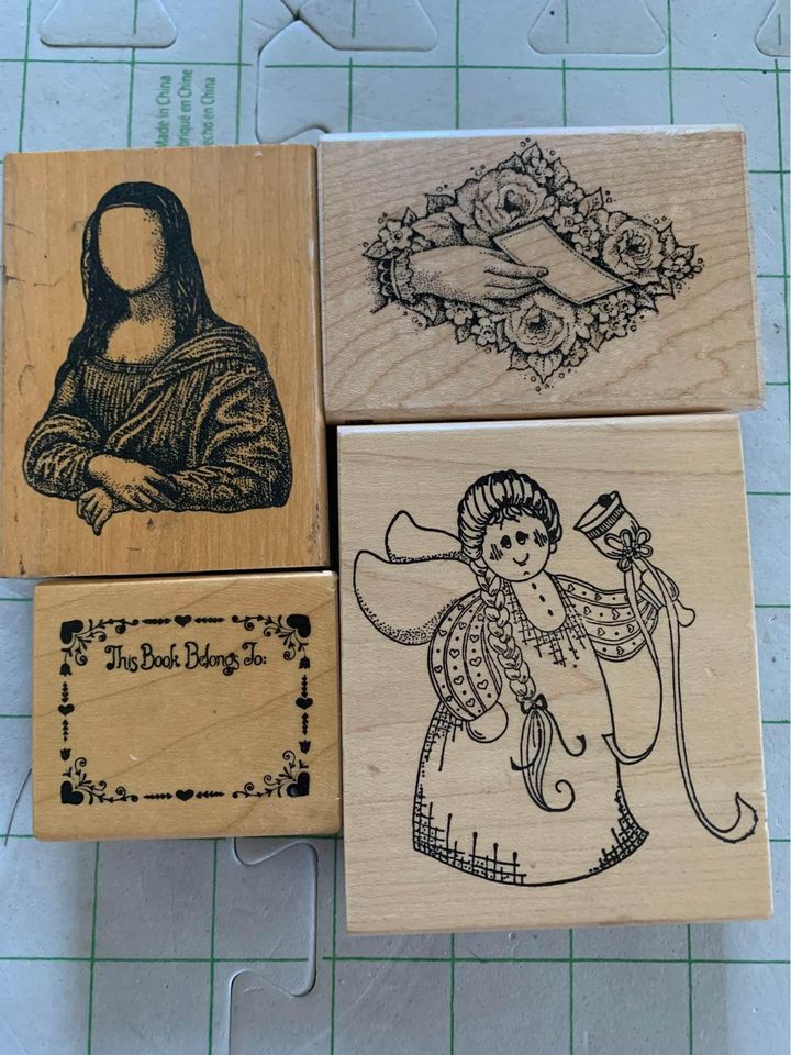 Mona Lisa Rubber Stamp Set #34